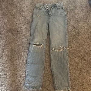 PacSun light wash dad jeans